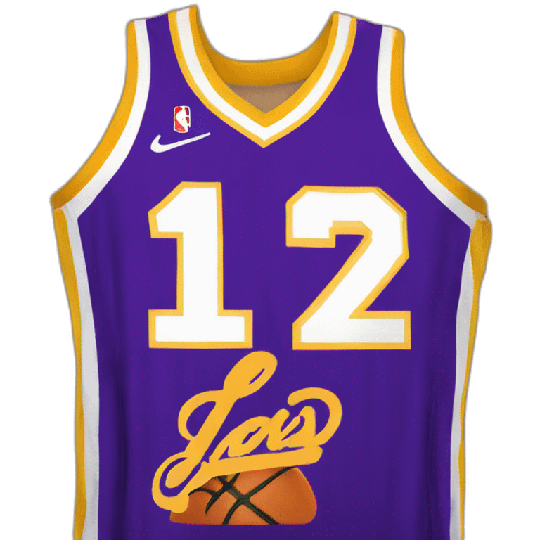 lakers jersey number twelve emoji