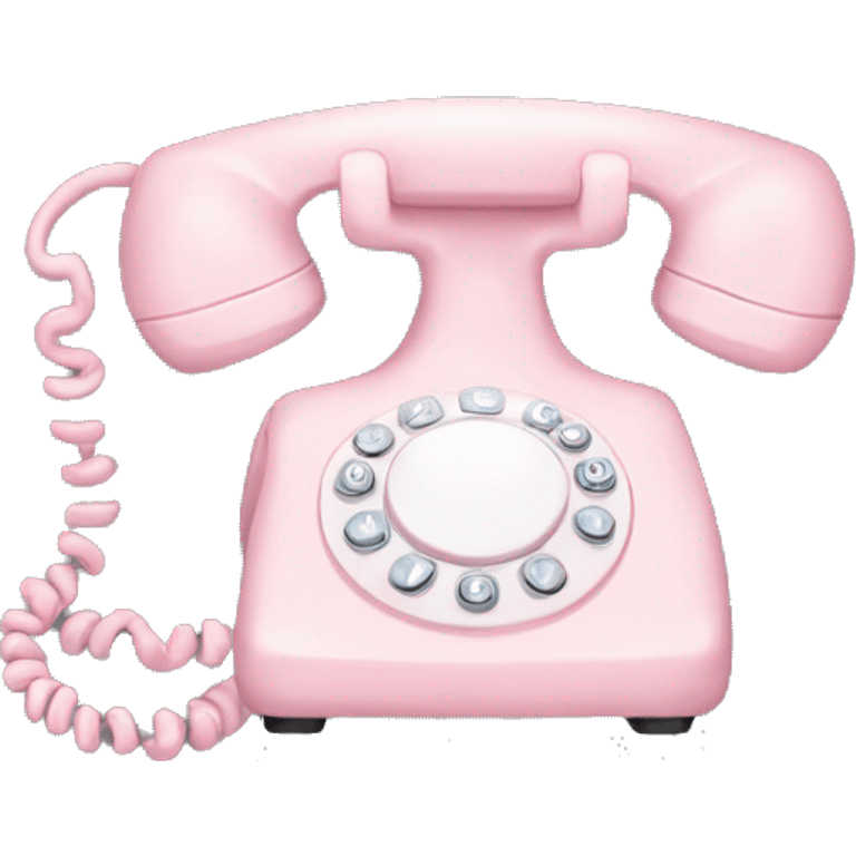 pale pink phone emoji