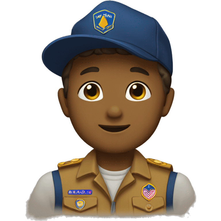 Cub Scout saluting emoji