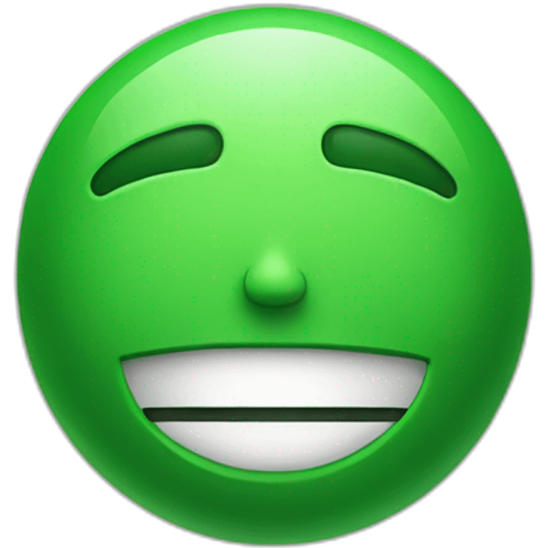 green face thast asmoilinr emoji