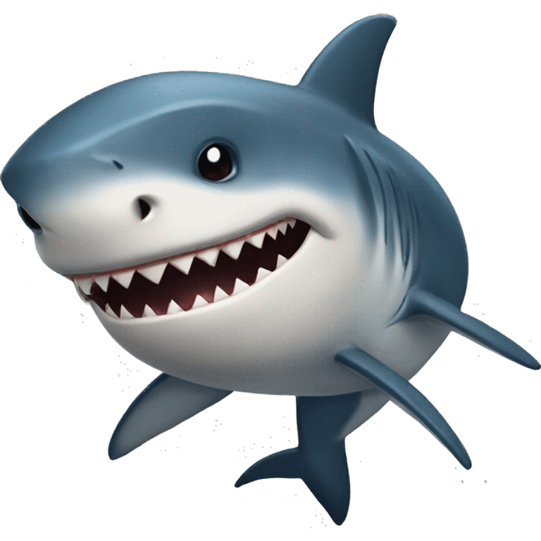 Genre a shark with a inter tattoo emoji