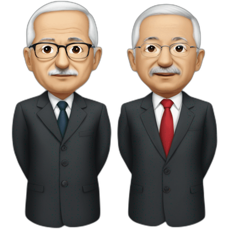 Kemal Kilicdaroglu against Tayyip Erdogan emoji