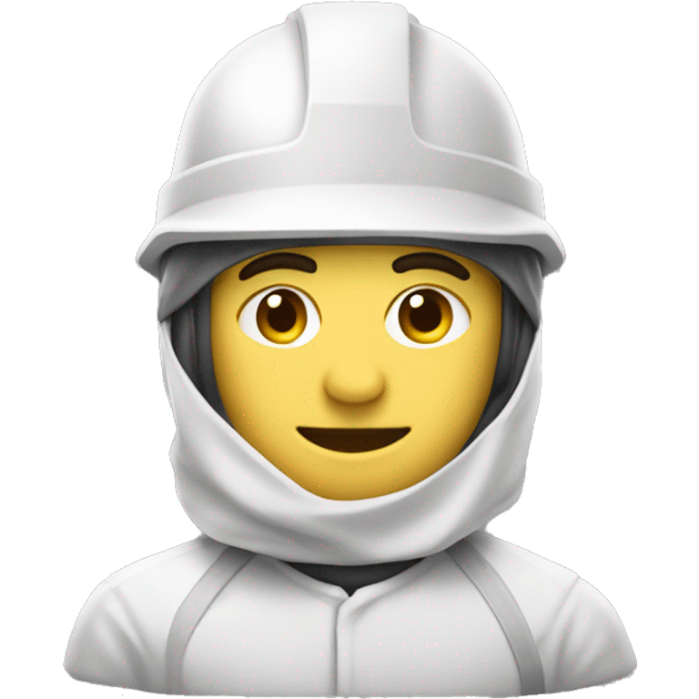 Ingeniero con casco blanco  emoji