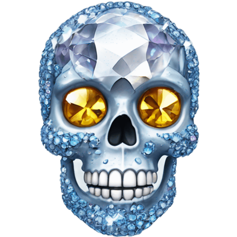 Swarovski skull emoji