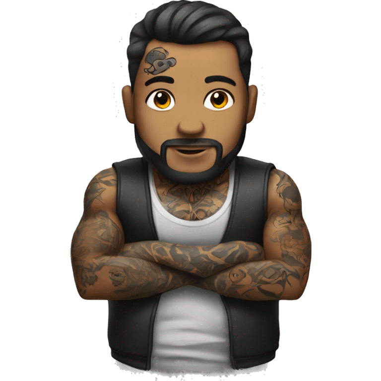 Tattooed man emoji