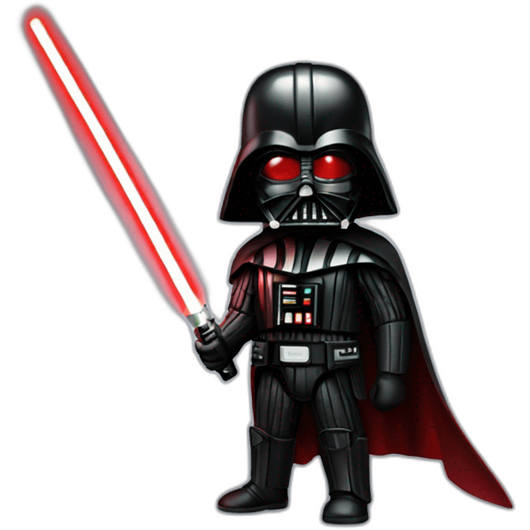 Darth vader with red lighsaber emoji