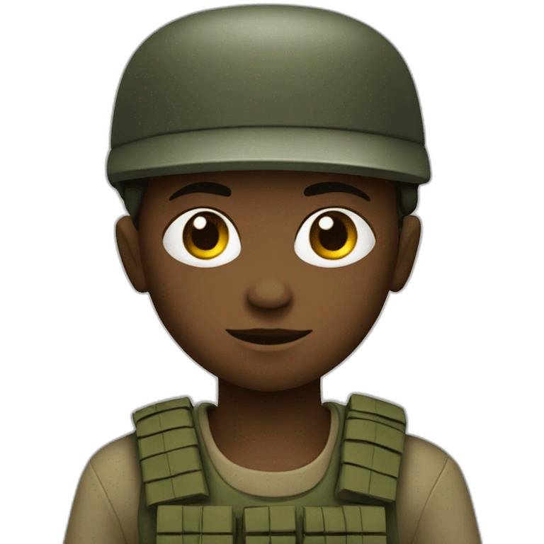 Child soldier emoji