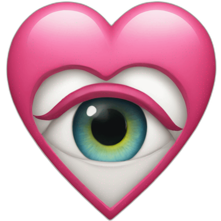 Eye heart style emoji