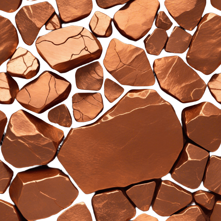 Cinematic Realistic Copper Ore, Warm and earthy, with rich, reddish-brown hues and intricate swirls of natural patterns across the rough, raw surface. The metal catches light with a gentle, glowing shimmer, exuding a rustic, organic charm. Soft glowing outline, capturing the essence of earthy elegance and natural beauty in raw copper ore. emoji