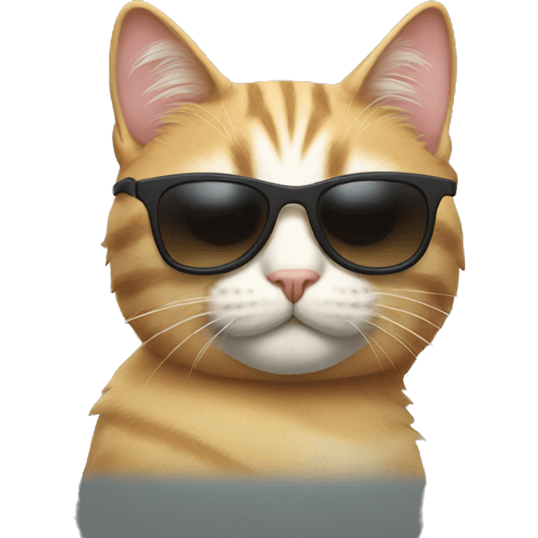 Cat with sunglasses emoji