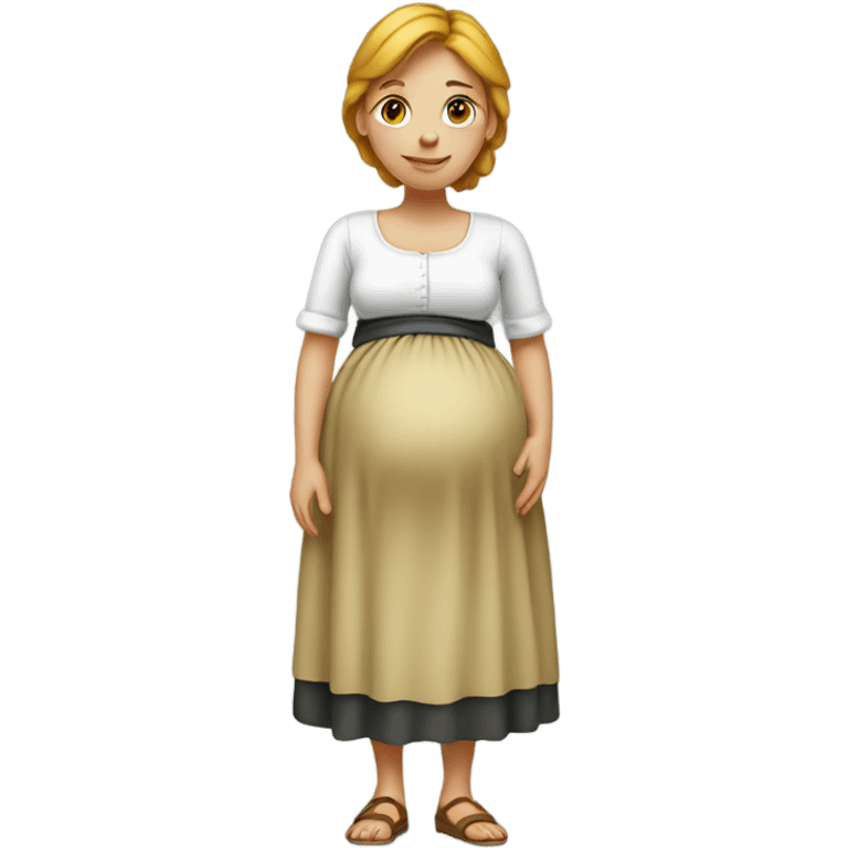 pregnant Dutch girl  emoji