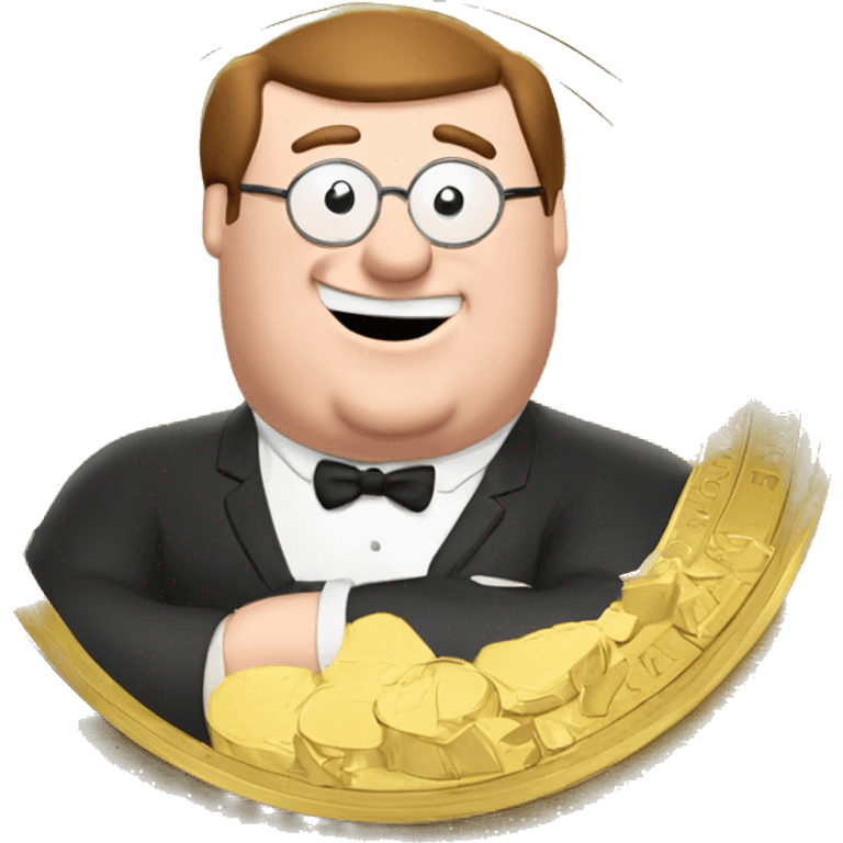 Golden Peter griffin coin emoji