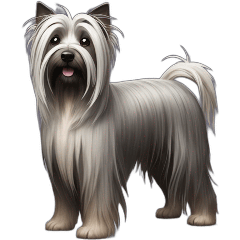 witchy Skye Terrier really long hair pollux emoji