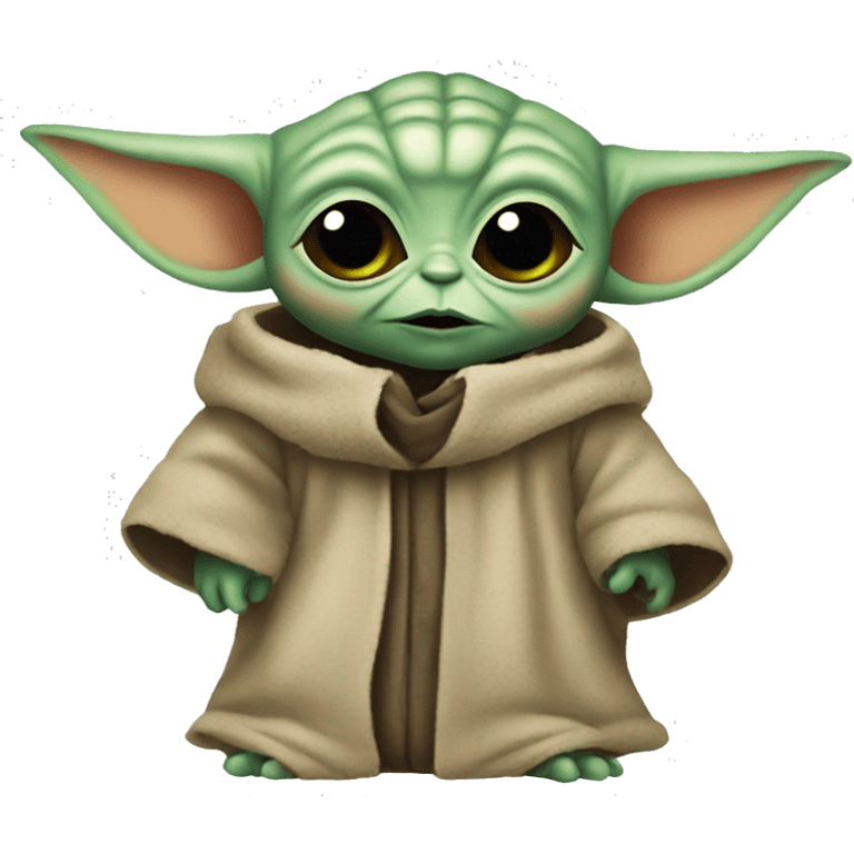 Halloween baby yoda emoji