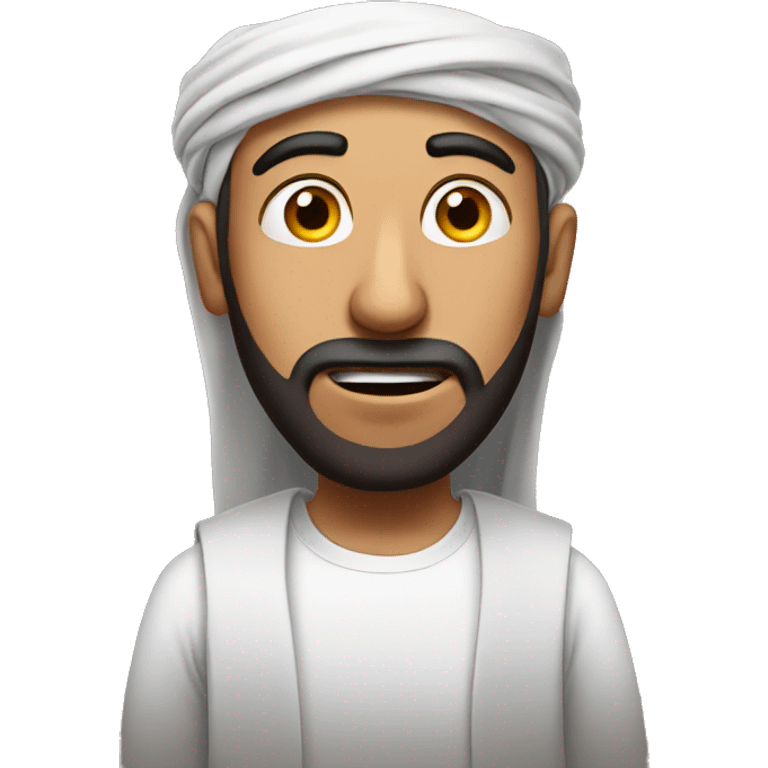 Arabic man have a surprised  emoji