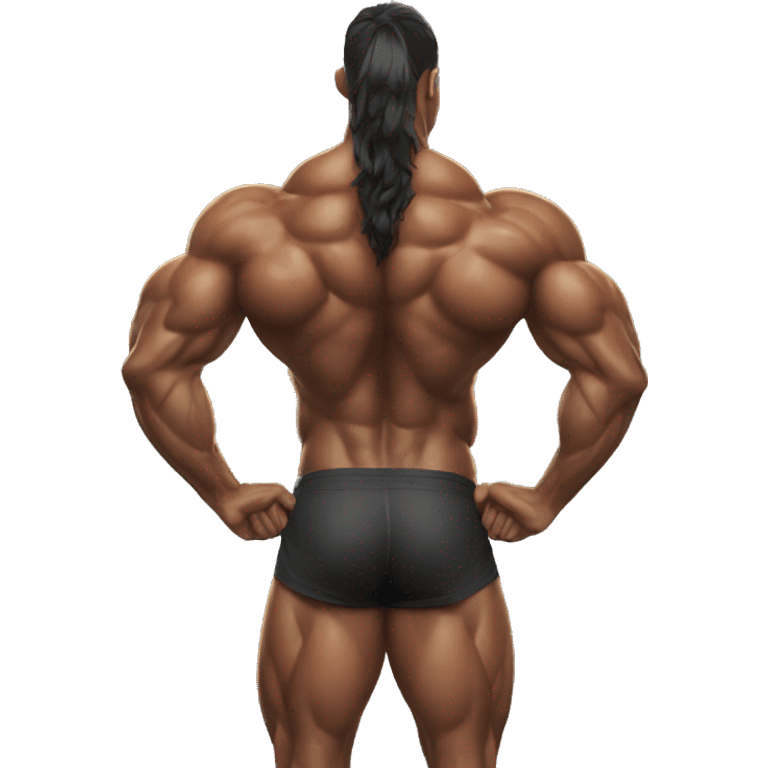 bodybuilder back pose  emoji