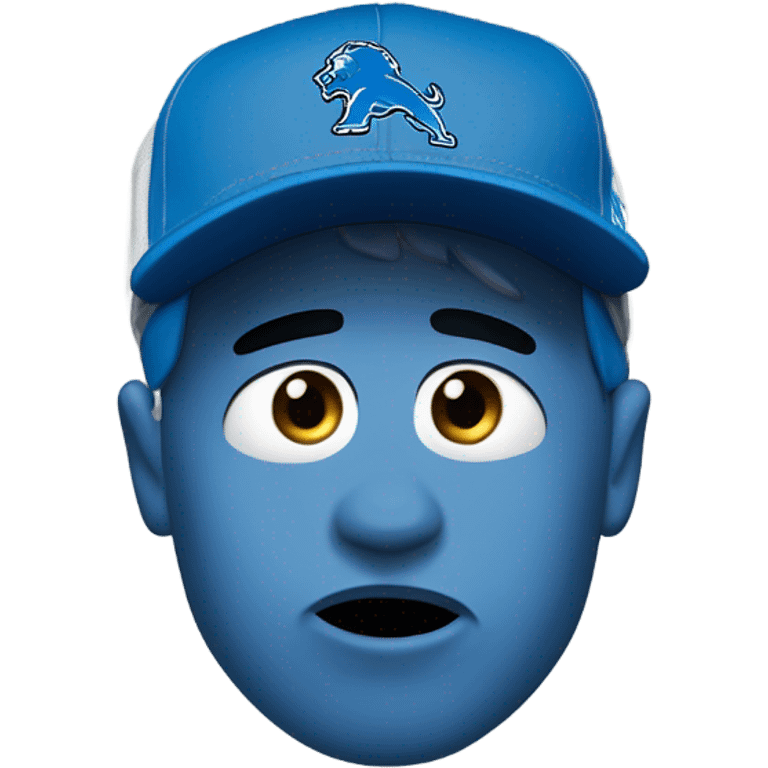 Crying Detroit lions fan emoji