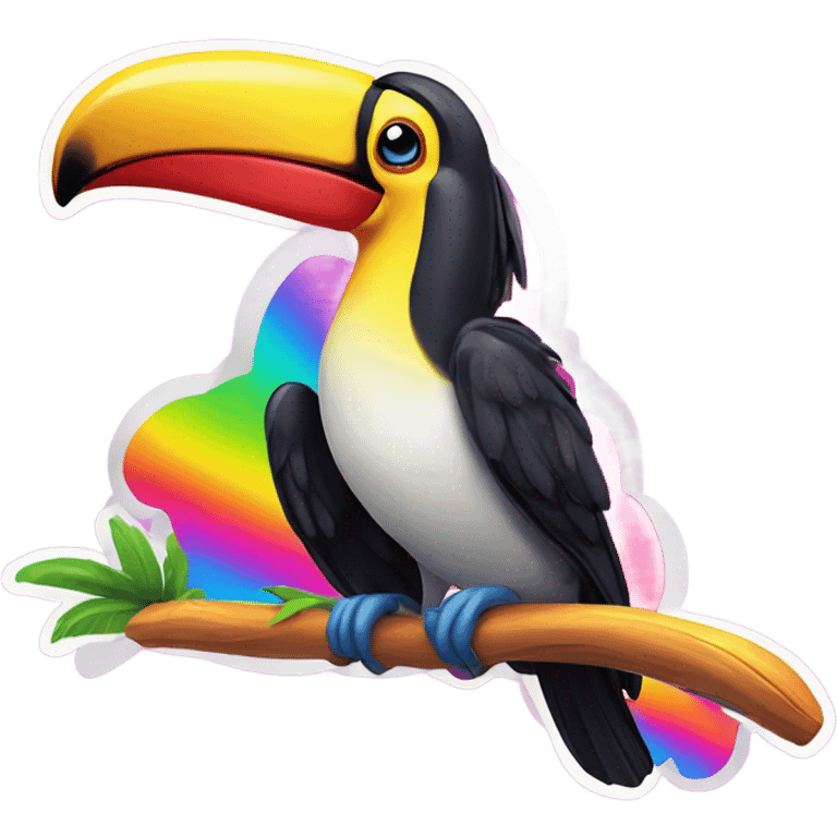 Lisa frank toucan ￼ emoji