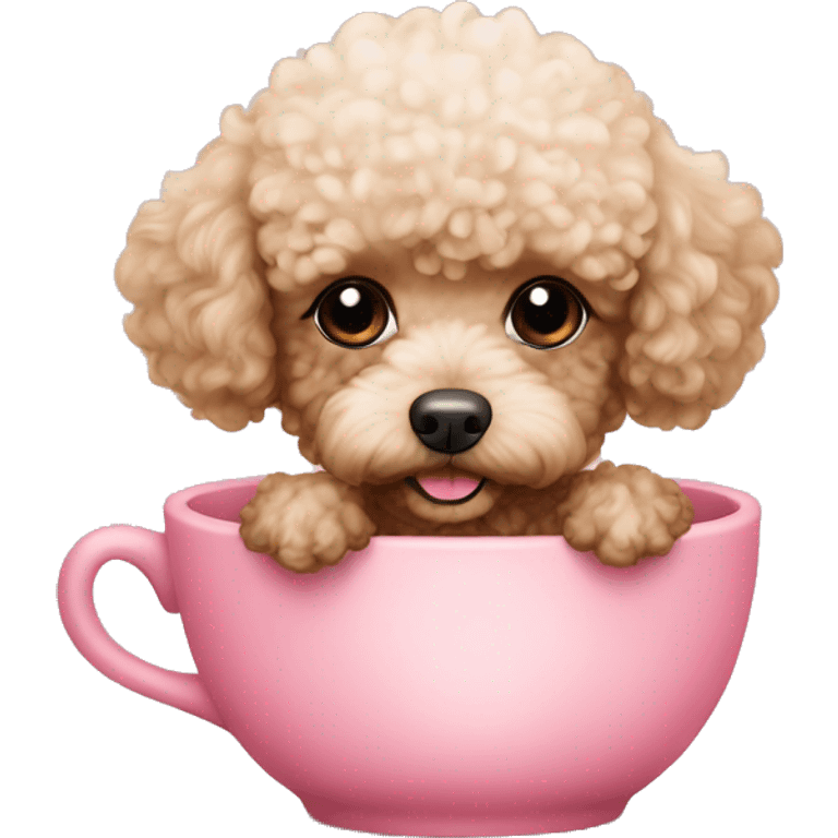 Tiny tea cup toy poodle emoji