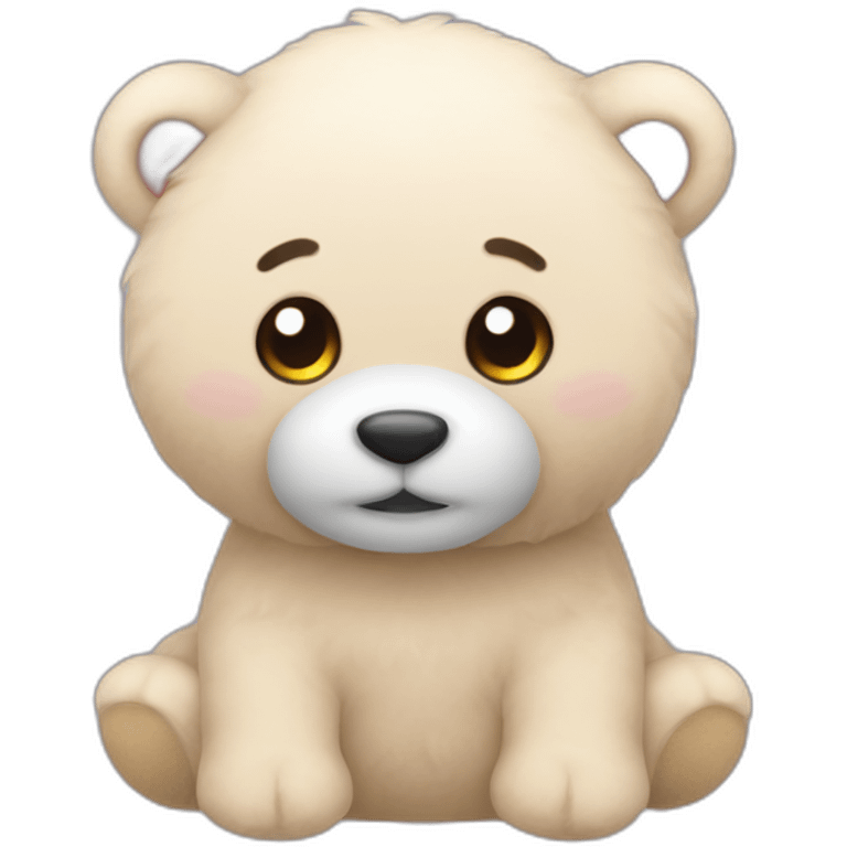 Cute cuddly toy emoji