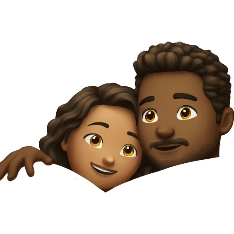 Couple au lit  emoji