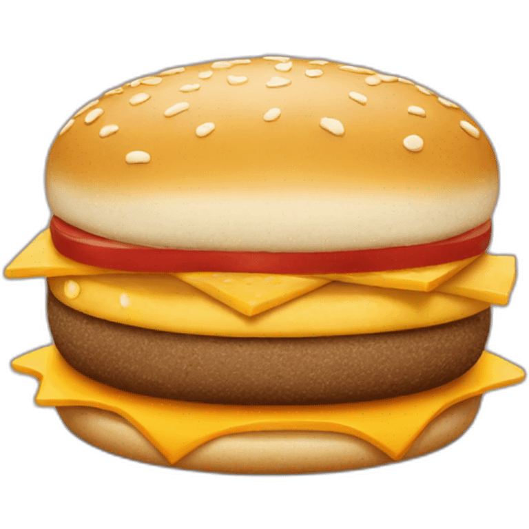 mcdonalds quarter pounder with cheese emoji