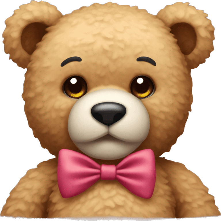 teddy with bow emoji