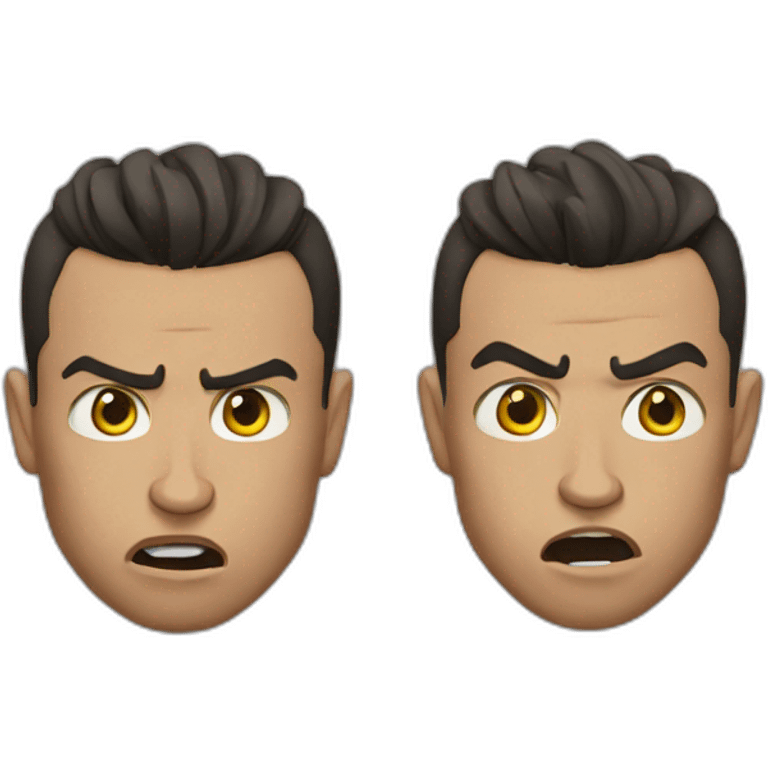 Ronaldo is angry  emoji