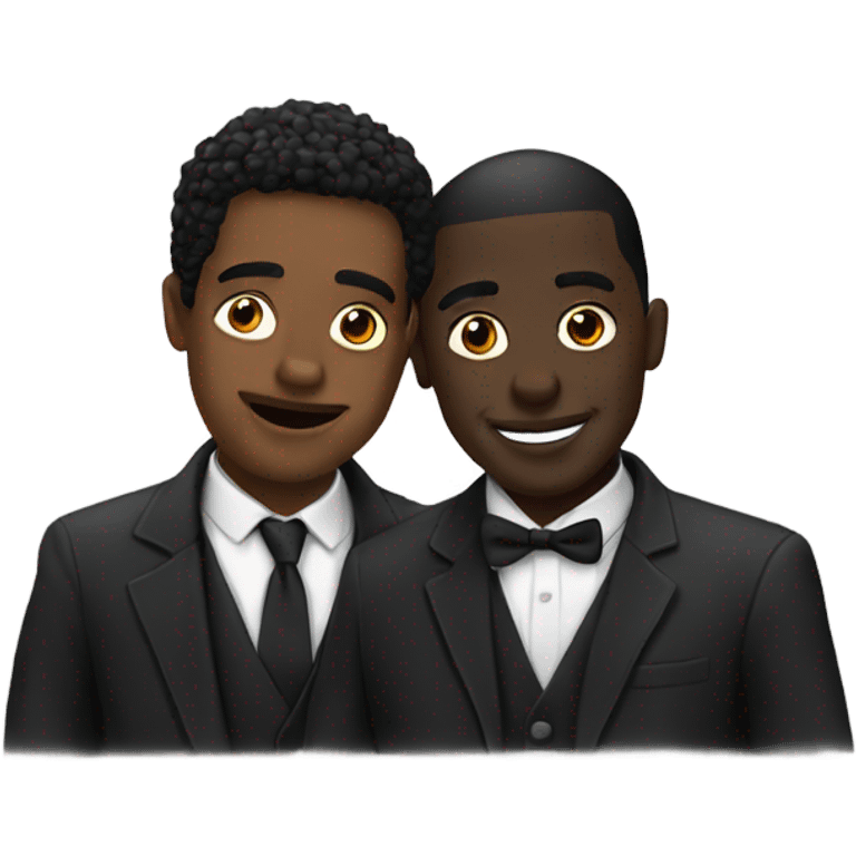 two black guys in paris  emoji