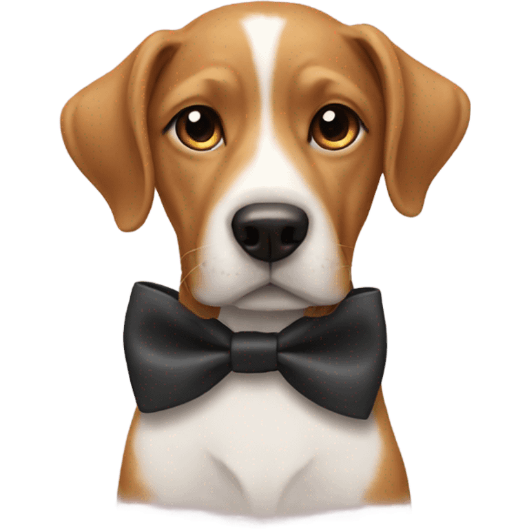 Dog with bow tie emoji