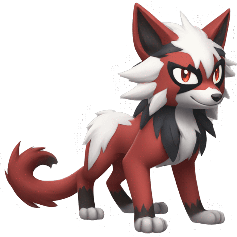 Litten-Zoroark-Lycanroc full body emoji