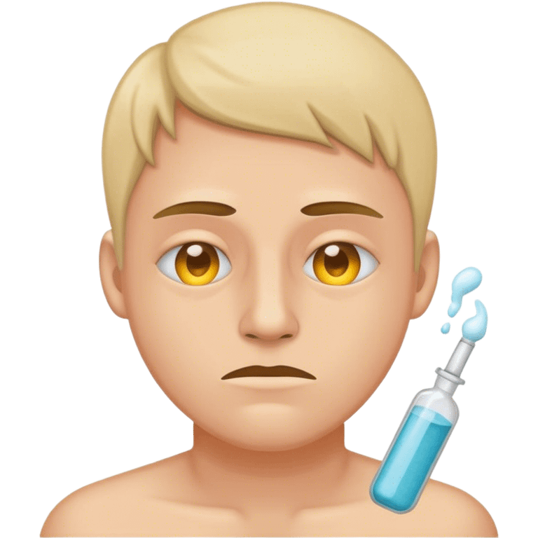 A drug Addict Emoji with fentanyl  emoji