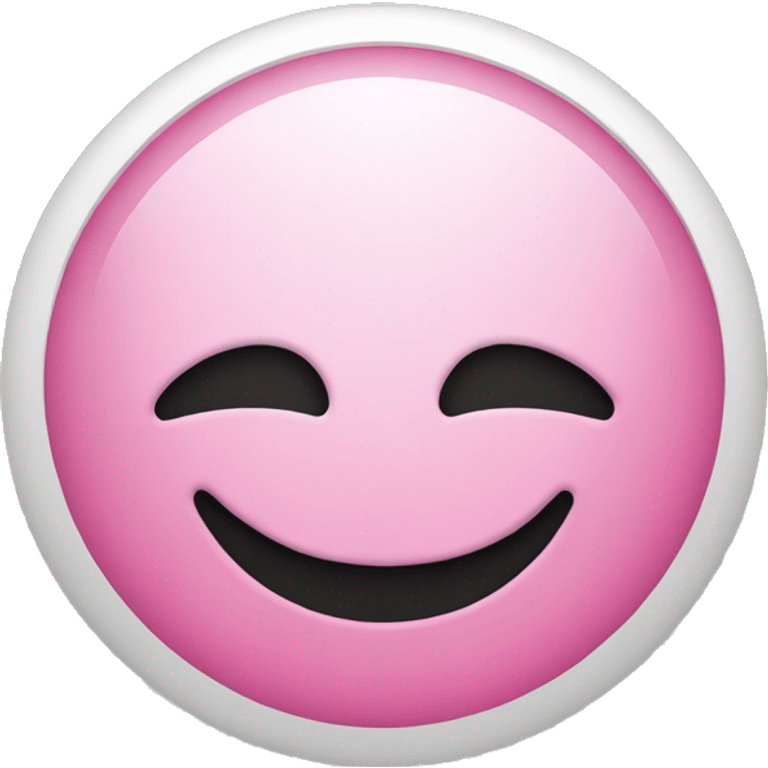 Pink smiley face emoji