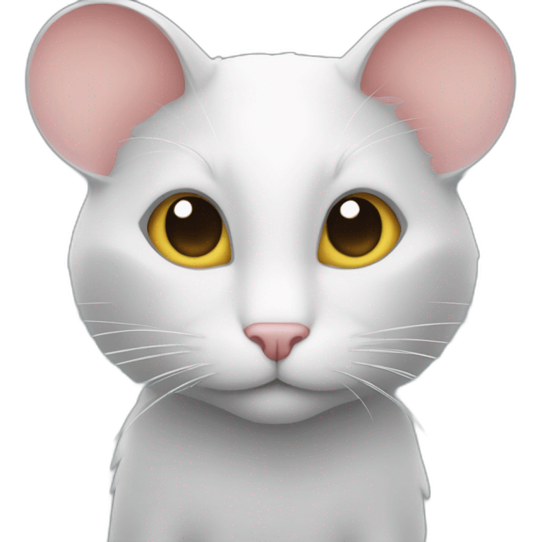 Une souris sur un chat emoji