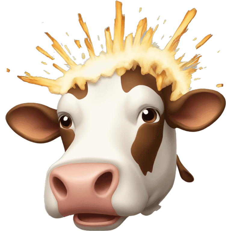 head explosion cow emoji