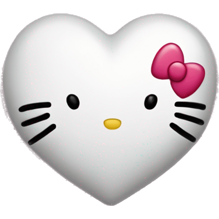 hello kitty heart emoji