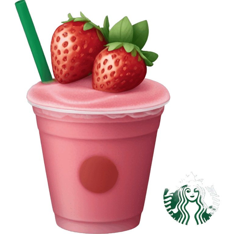 strawberry lemonade açaí starbucks emoji