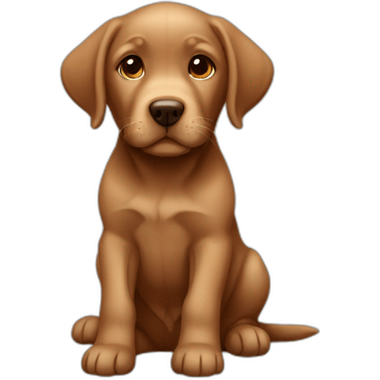 brown labrador puppy emoji