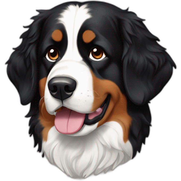 Bernese mountain dog champagne emoji