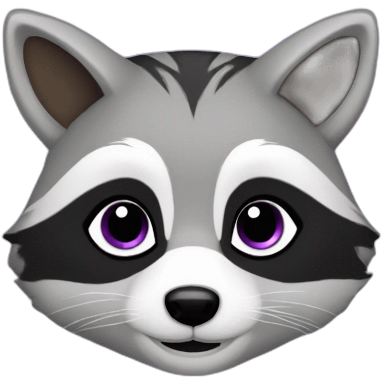 Purple raccoon Meine liebe emoji