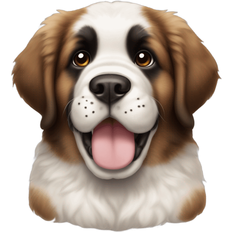 A Saint Bernard puppy emoji