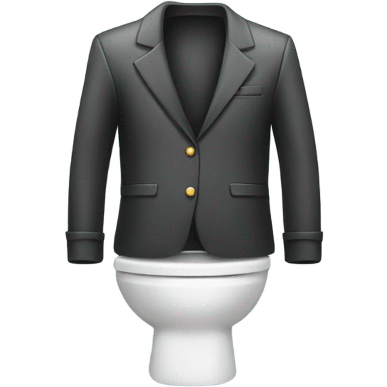 Toilet wearing a jacket emoji