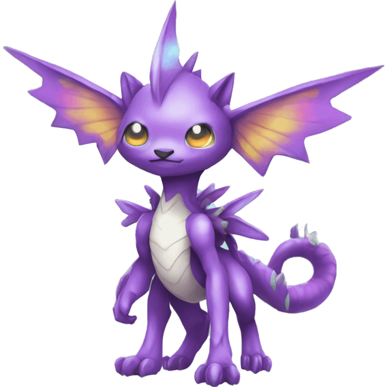 cute cool edgy ethereal magical alien Digimon-Fakemon-animal full body emoji