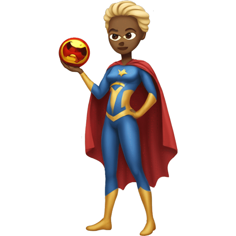 The superhero Homelander pregnant with a child emoji