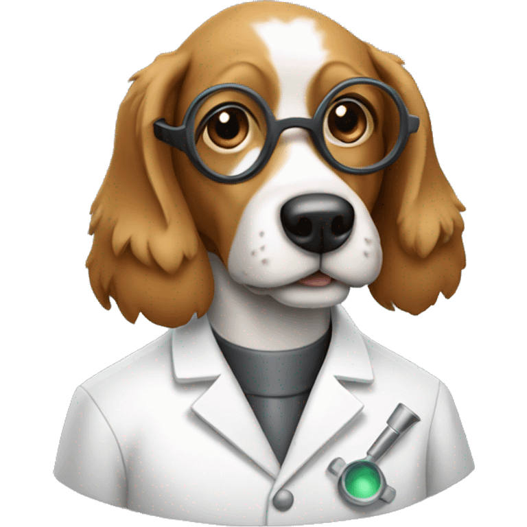 dog scientist emoji