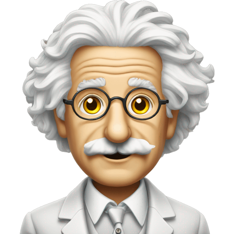 albert einstein fancy glasses emoji