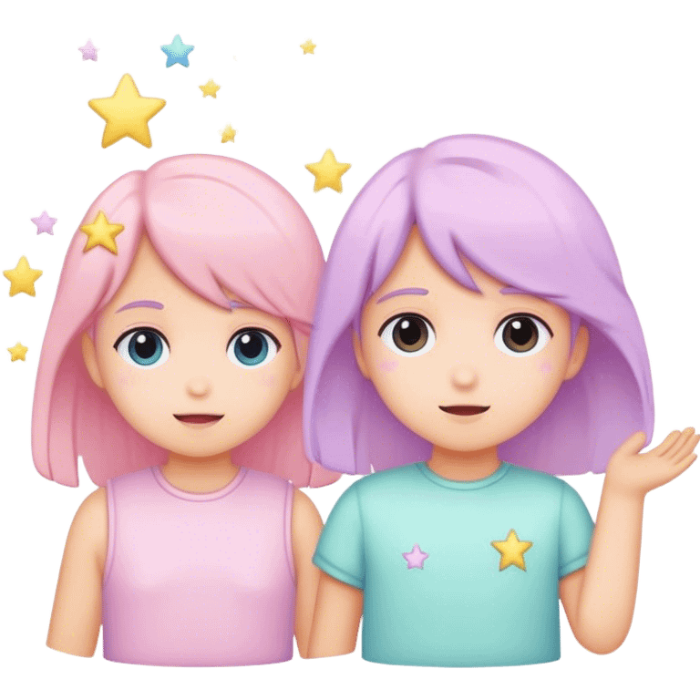 pastel kids star emoji