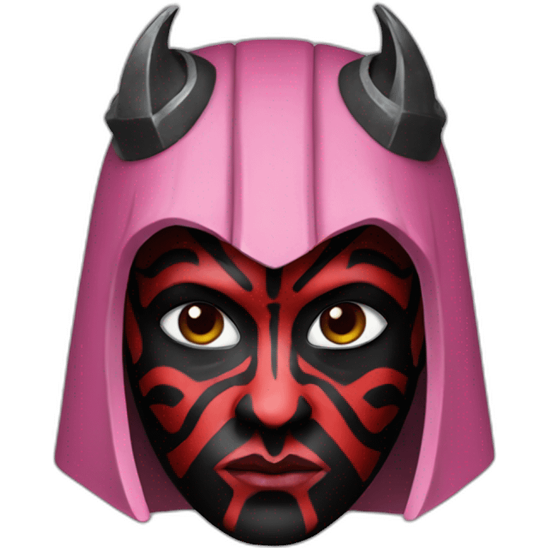 darth maul wearing a pink dress emoji