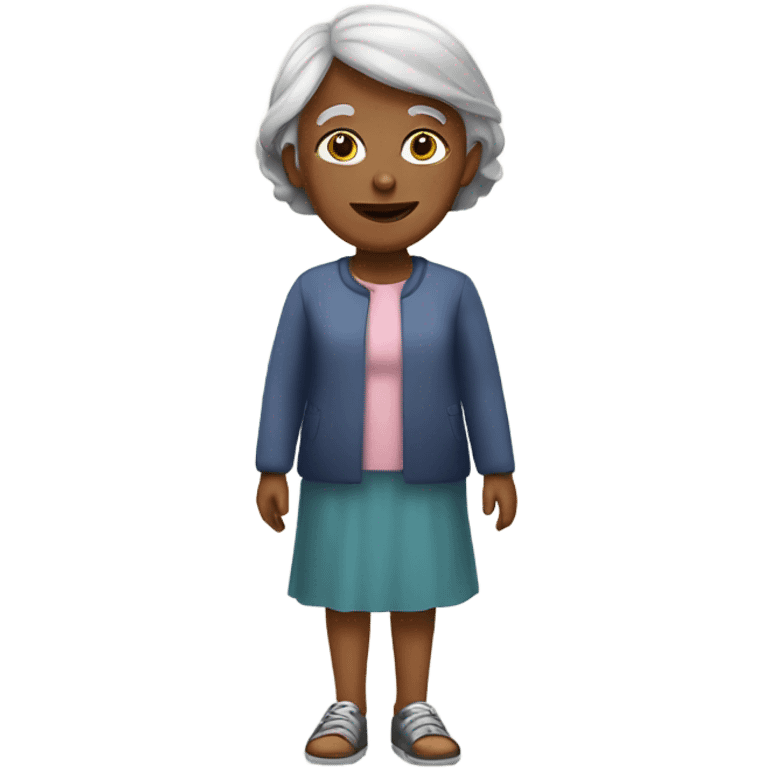 Grandmother with a girl emoji