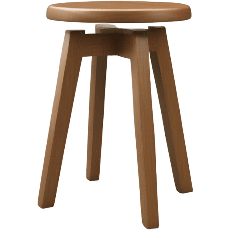 Tabouret with three foot emoji